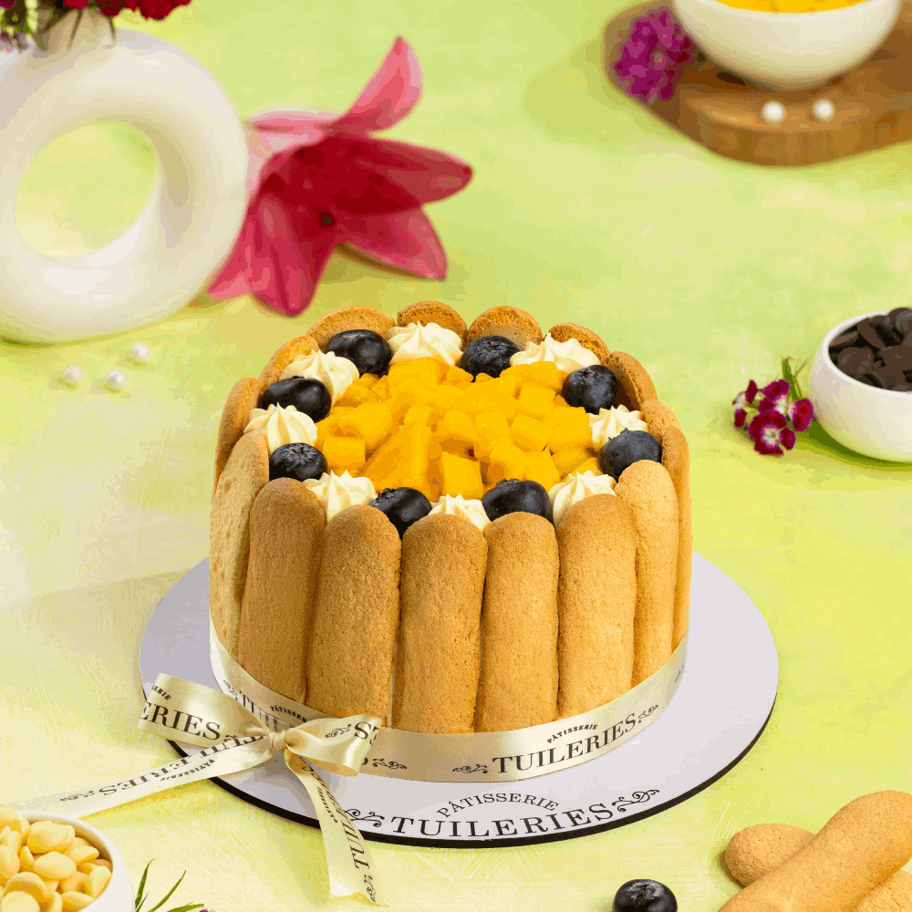 Mango and Blueberry Summer Charlotte (1000 -1100 grams)