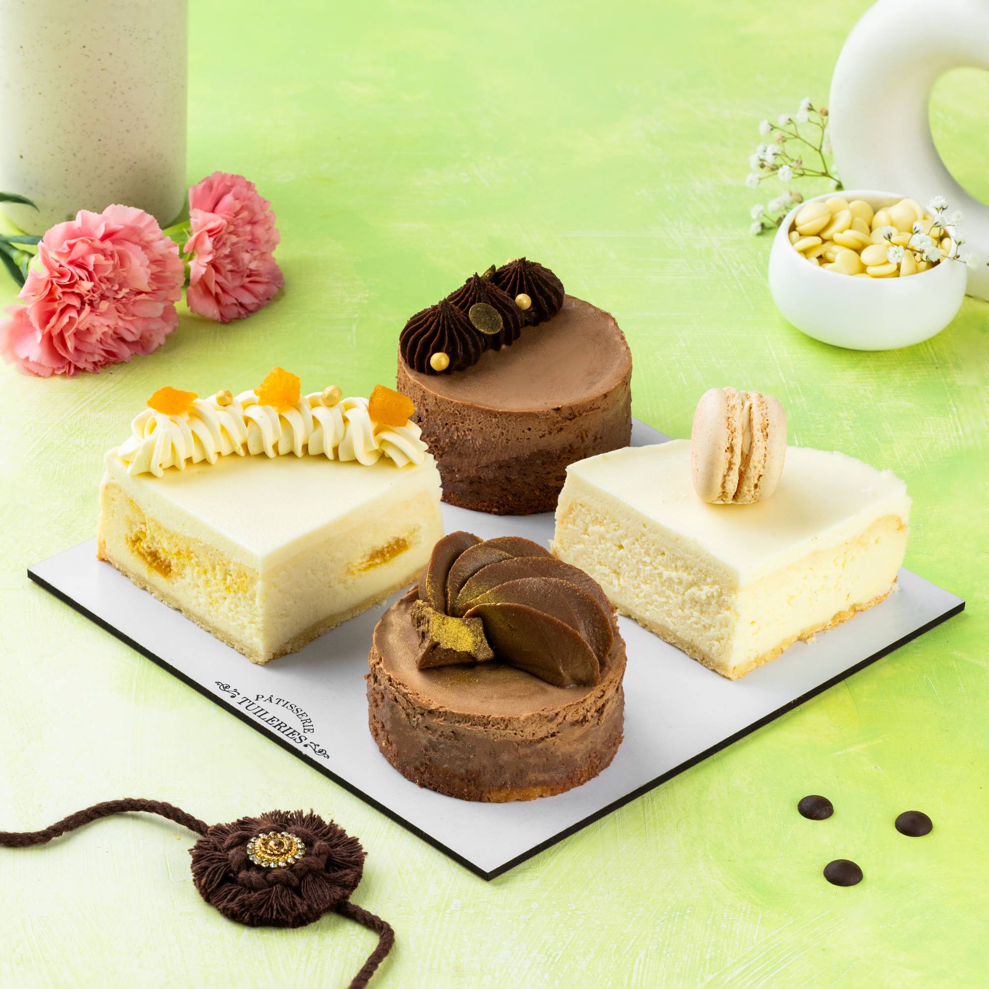 Tuileries Rakhi Assorted Baked Cheesecake Box (100 grams each)