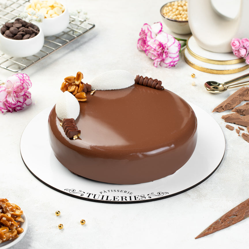 Eggless Snickers chocolate Cake (1000-1100 grams)