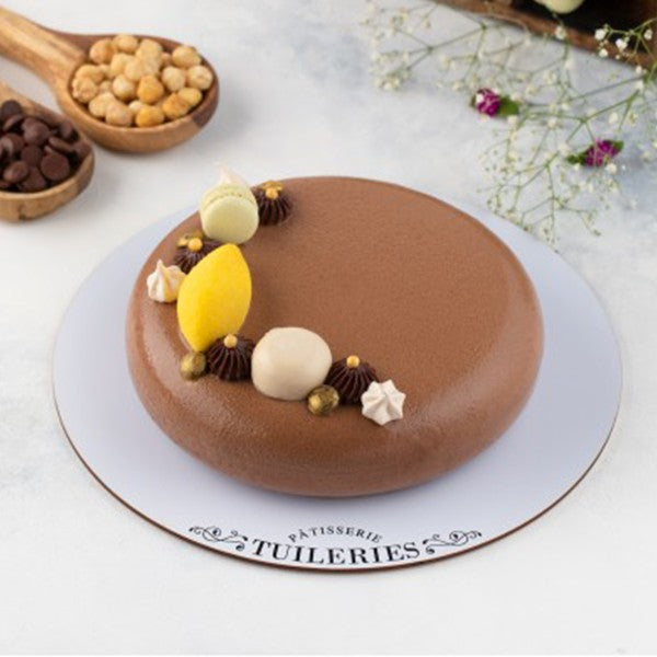 Belgian Chocolate and Hazelnut Cake (1000-1100 grams) Tuileries Patisserie