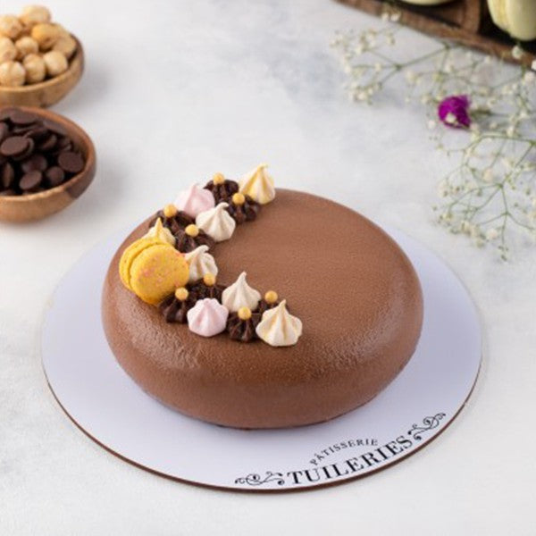 Belgian Chocolate and Hazelnut Cake (500-550 grams) Tuileries Patisserie