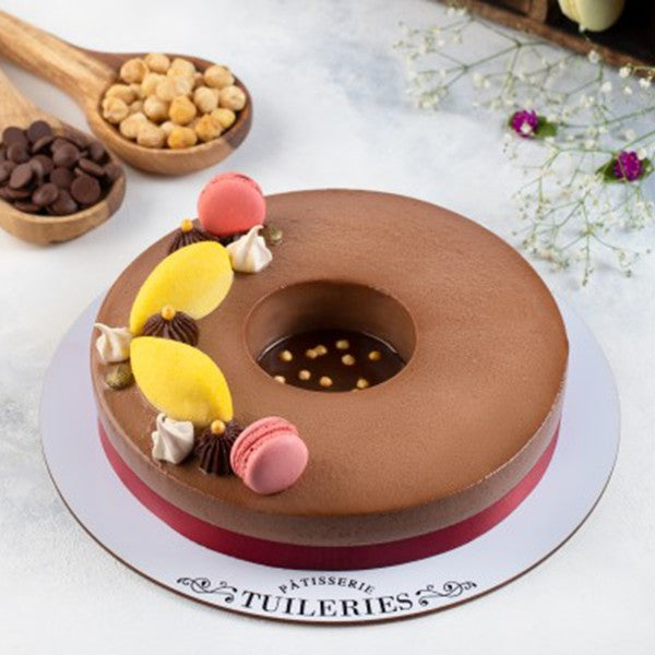 Belgian Chocolate and Salted Caramel Cake (1000-1100 grams) Tuileries Patisserie
