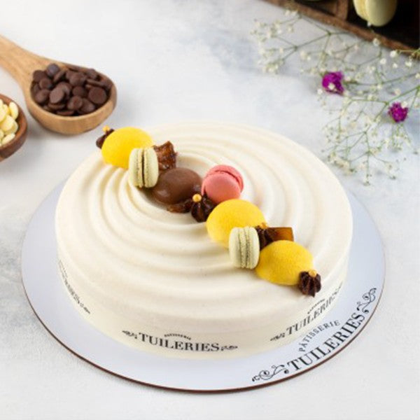 Caramalised Pineapple and vanilla mousse Cake (1000-1100 grams) Tuileries Patisserie