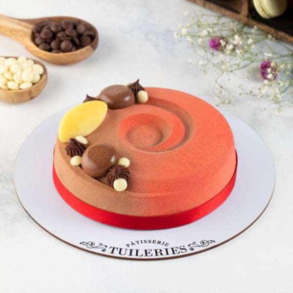 Eggless Berries and Belgian Dark chocolate Cake (800-850 grams) Tuileries Patisserie